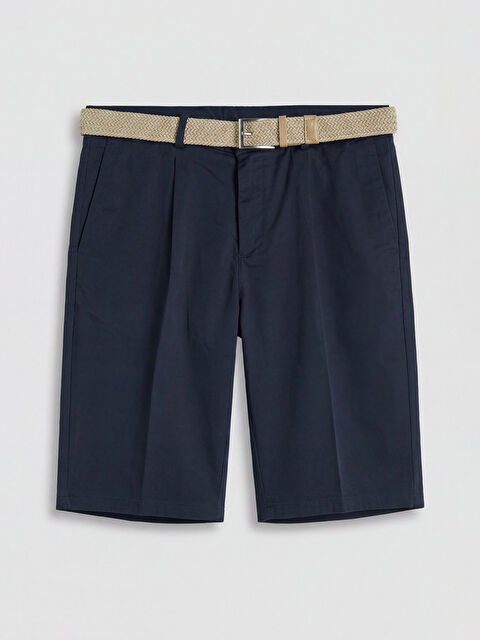 SOUTHBLUE Loose Fit Kemerli Erkek Pileli  Şort