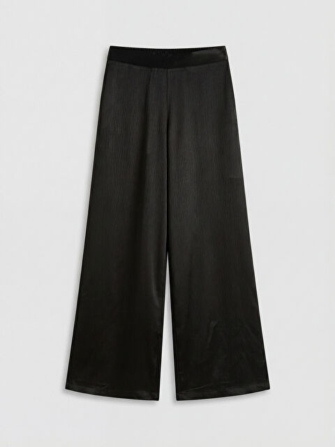 LCWAIKIKI Classic Beli Lastikli Dokulu Kadın Pantolon - S6D133Z8-CVL