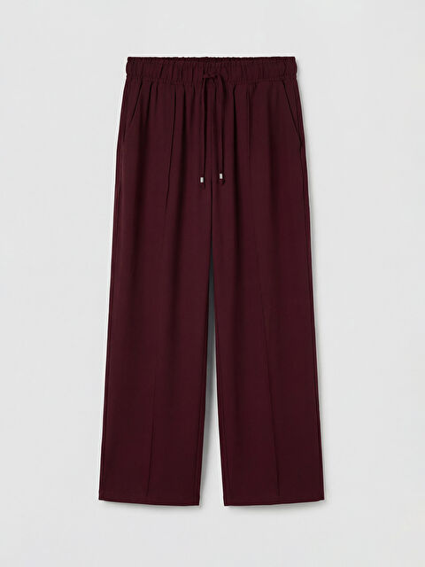 LCWAIKIKI Classic Beli Lastikli Kadın Pantolon