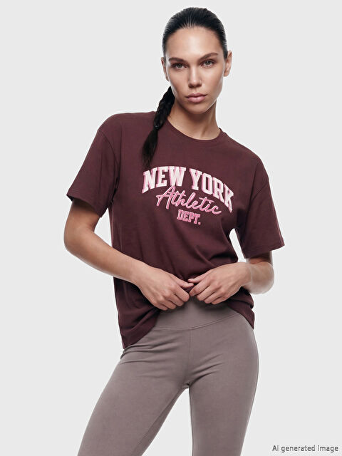 KOOR SPORT Bisiklet Yaka Kadın Spor Tişört