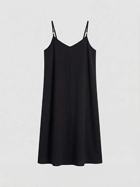 LCWAIKIKI Classic V Yaka İnce Askılı A Kesim Elbise