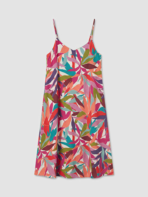 LCWAIKIKI Classic V Yaka İp Askılı A Kesim Elbise