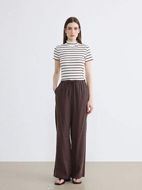 LCW Modest Beli Lastikli Modal Karışımlı Kadın Pantolon - S6F155Z8-DJ7