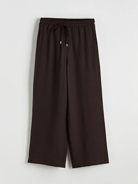 LCW Modest Beli Lastikli Geniş Paça Kadın Pantolon - S6E165Z8-DJ7