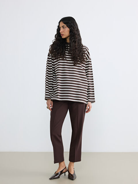 LCW Modest Beli Lastikli Loose Fit Kadın Pantolon - S6F165Z8-DJ7