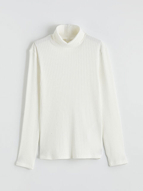 LCW Kids Balıkçı Yaka Kız Çocuk Tişört - S6C166Z4-FEW