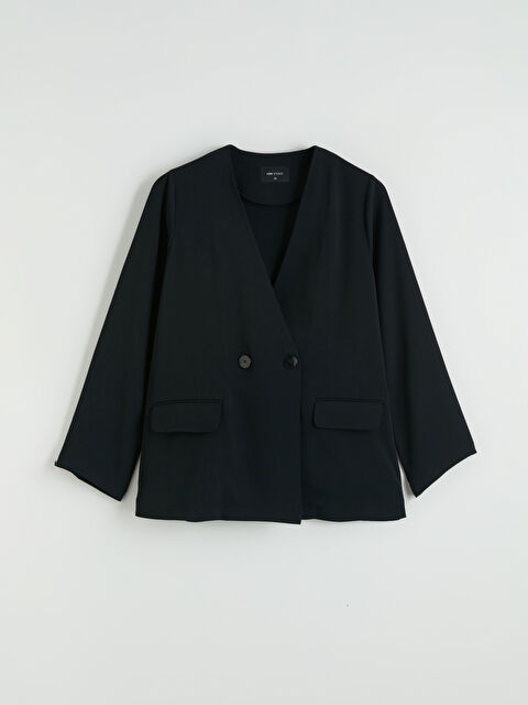 LCW EVERYDAY Kruvaze Yaka Kadın Ceket - S6F175Z8-CVL