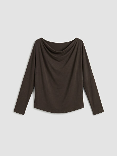 XSIDE Kayık Yaka Dökümlü  Bluz - S6A176Z8-D2N