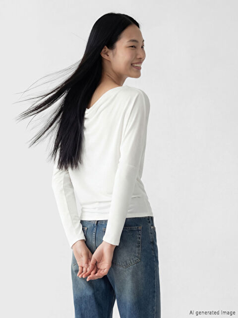 XSIDE Women's Slash Neck Blouse - S6E176Z8-Q6K