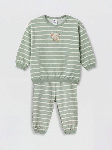 LCW baby Nakış Detaylı Erkek Bebek Sweatshirt ve Eşofman Altı - S6E181Z1-LRF