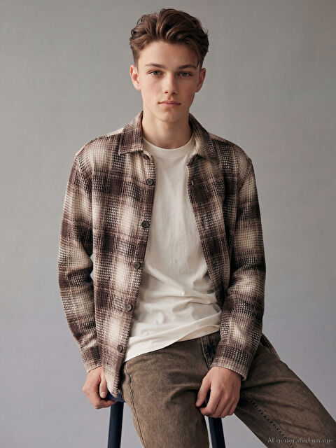 LCW Kids Ekose Erkek Çocuk Gömlek - S6C183Z4-LLL