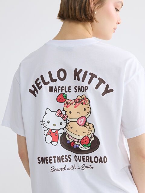 XSIDE Bisiklet Yaka Hello Kitty Baskılı Kadın Tişört