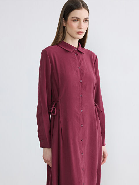 LCW Modest Modal Karışımlı Gömlek Elbise - S6B189Z8-Z7M