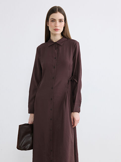 LCW Modest Modal Karışımlı Gömlek Elbise - S6B189Z8-ZAH