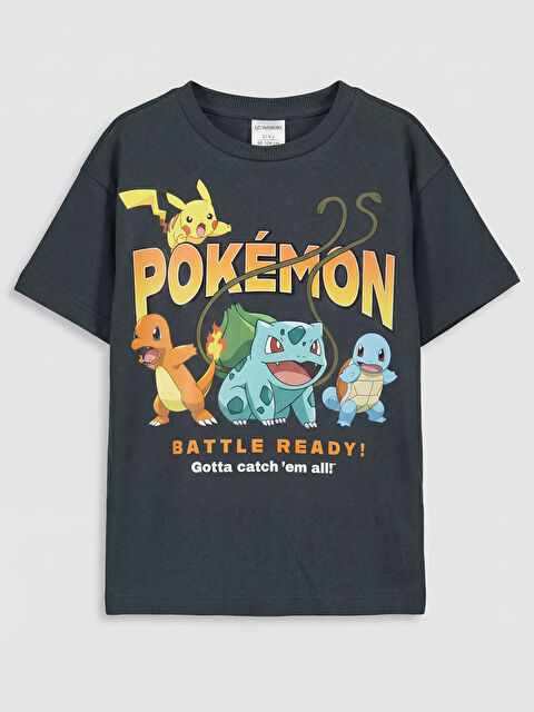 LCW Kids Pokemon Baskılı Erkek Çocuk Tişört - S6E194Z1-R4W