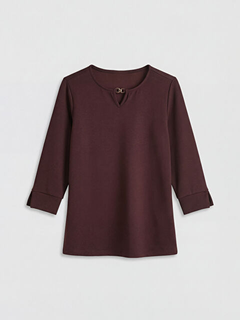 LCW Grace Bisiklet Yaka Soft Touch Bluz - S6C197Z8-ZKL