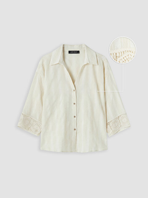 LCW Vision Armürlü Kadın Gömlek