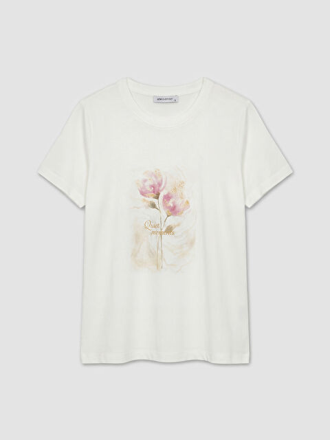 LCW EVERYDAY Crew Neck Printed Women's T-Shirt