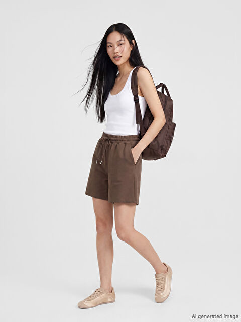 XSIDE Beli Lastikli Kadın Şort