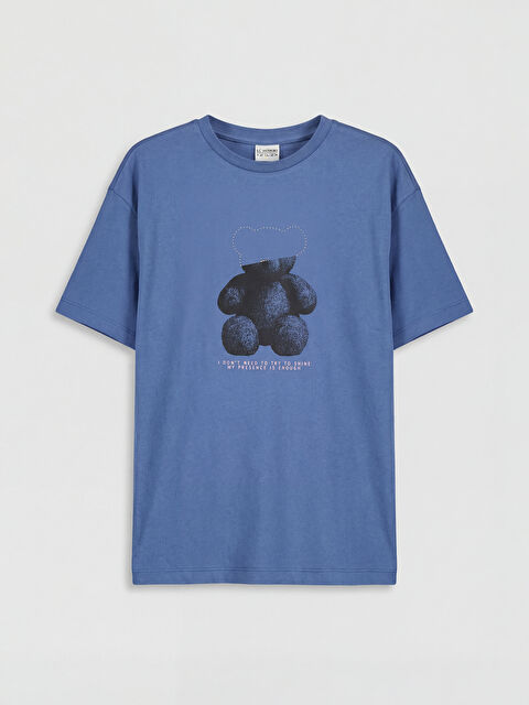 LCW Kids Baskılı Kız Çocuk Tişört - S6D211Z4-H6T