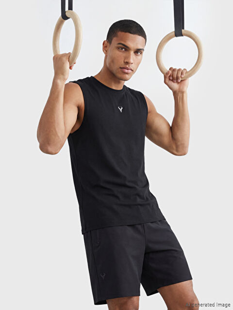 XSIDE ACTIVE Bisiklet Yaka Erkek Kolsuz Tişört