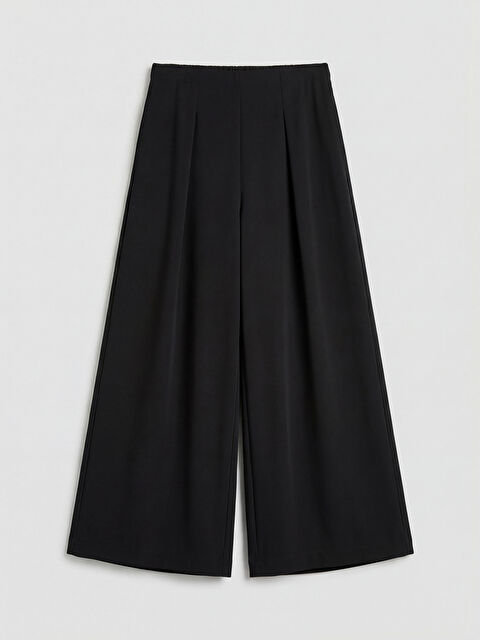 LCWAIKIKI Classic Beli Lastikli Kadın Pileli Kumaş Pantolon		
 - S6A215Z8-CVL