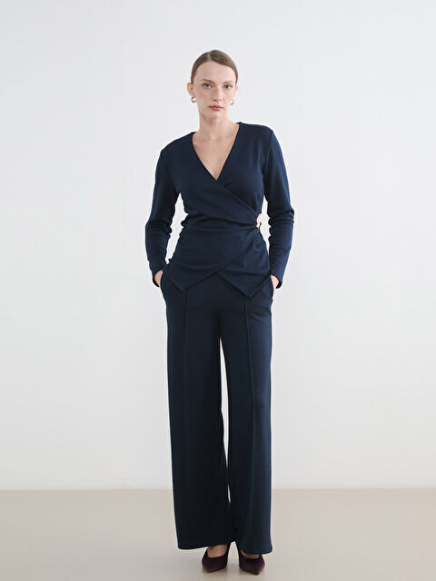 LCWAIKIKI Classic Yüksek Bel Geniş Paça Kadın Pantolon