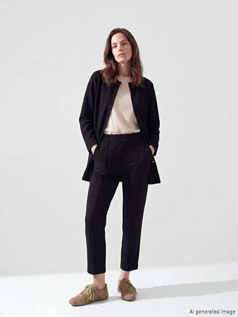 LCW Grace Beli Lastikli Kadın Pantolon - S6D219Z8-CVL