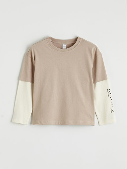 LCW Kids Bisiklet Yaka Erkek Çocuk Tişört - S6C222Z1-GD0