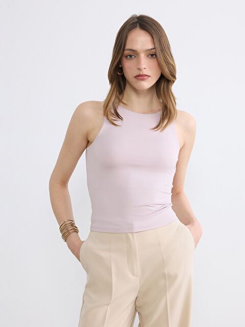 LCW Vision Bisiklet Yaka Kadın Atlet	 - S6D224Z8-1KY