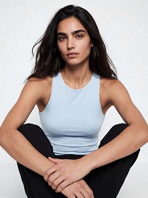 LCW Vision Bisiklet Yaka Kadın Atlet	 - S6D224Z8-QWQ