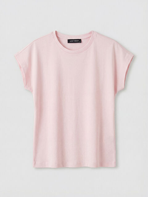 LCW Vision Bisiklet Yaka Kadın Crop