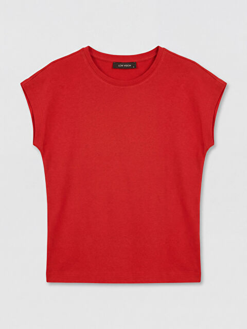 LCW Vision Bisiklet Yaka Kadın Crop