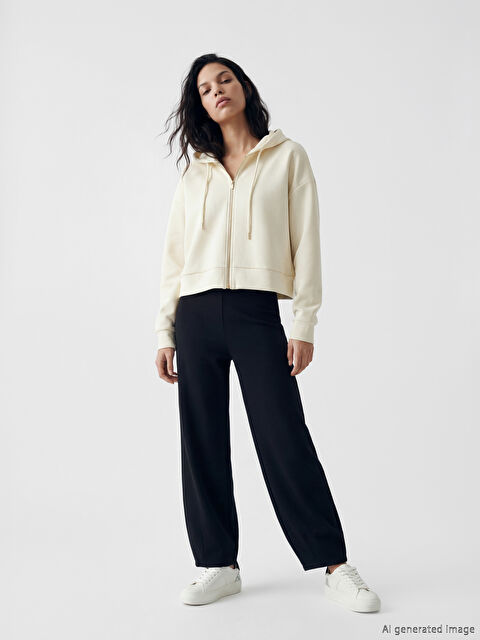 LCW Vision Beli Lastikli Kadın Eşofman Altı