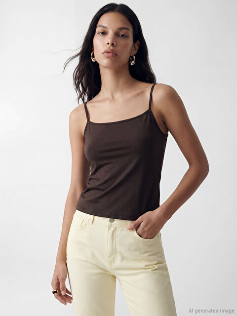 LCW Vision U Yaka İp Askılı Kadın Atlet