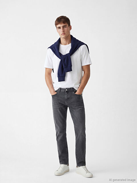 LCW Jeans 779 Regular Fit Erkek Jean Pantolon - S6C225Z8-GRD