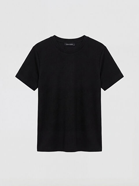 LCW Vision Bisiklet Yaka Kadın Tişört - S6E228Z8-CVL