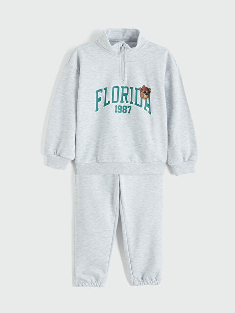 LCW Kids Florida Baskılı Erkek Çocuk Eşofman Takım - S6C232Z1-847