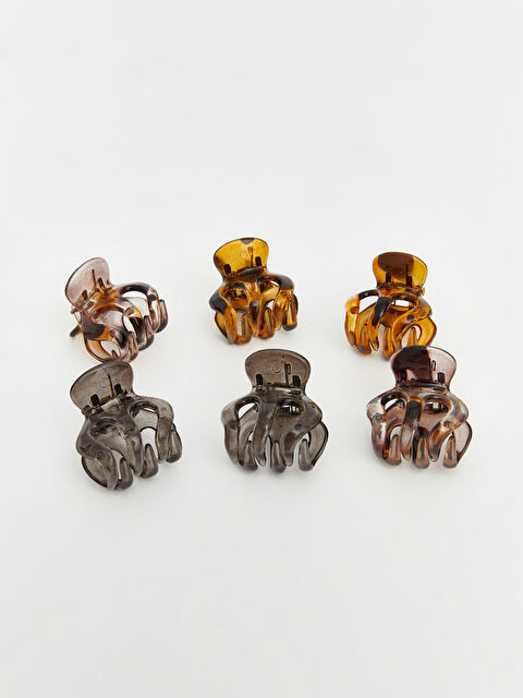 LCW JOY Desenli Kadın Mandal Toka Seti 6'lı