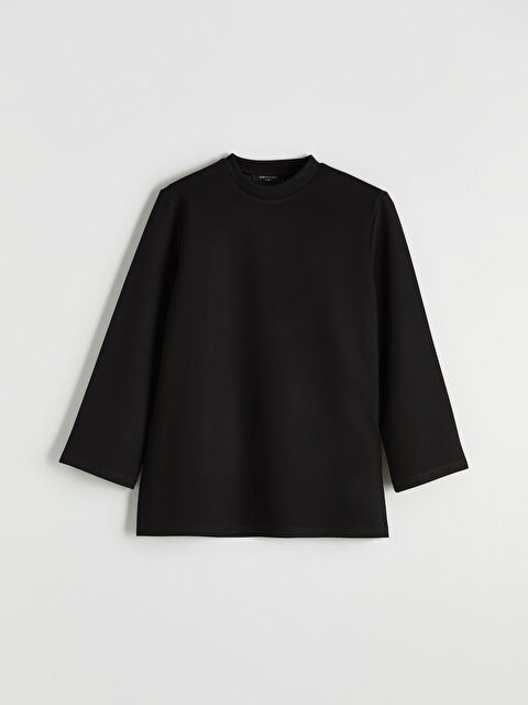 LCW Modest Bisiklet Yaka Soft Touch Kadın Sweatshirt Tunik - S6F244Z8-CVL