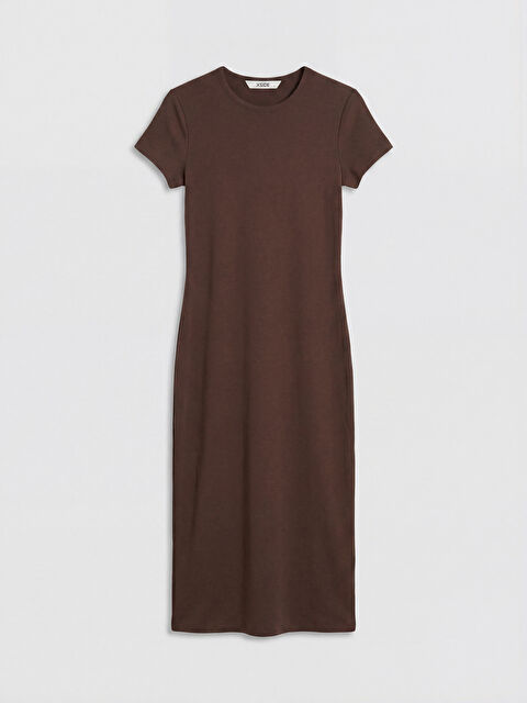 XSIDE Bisiklet Yaka Bodycon Elbise