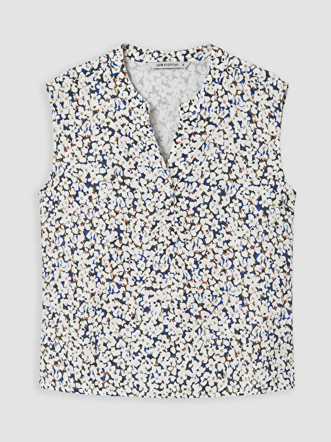 LCW EVERYDAY Kaçık Yaka Çiçekli Bluz