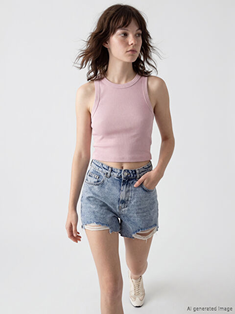 XSIDE Bisiklet Yaka Kadın Atlet - S6E258Z8-27Z