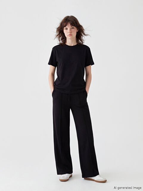 XSIDE Beli Lastikli Soft Touch Kadın Eşofman Altı - S6B259Z8-CVL