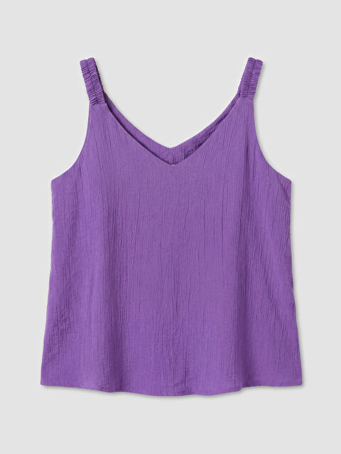 LCW EVERYDAY V Yaka Dokulu Büzgülü Bluz