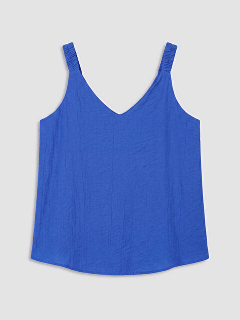 LCW EVERYDAY V Yaka Dokulu Büzgülü Bluz