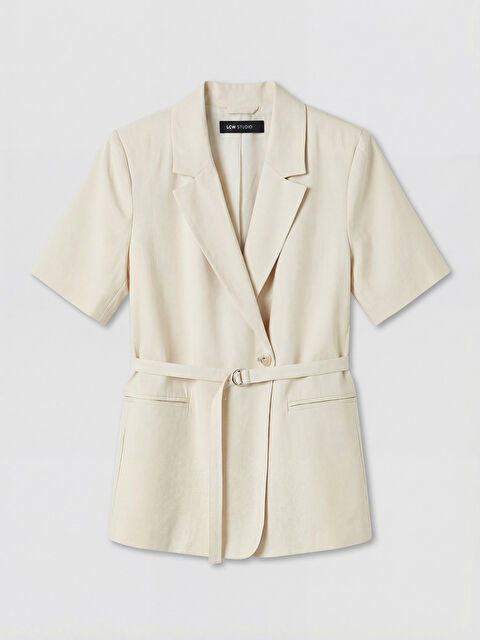 LCW STUDIO Kuşaklı Modal Karışımlı Kadın Blazer Ceket