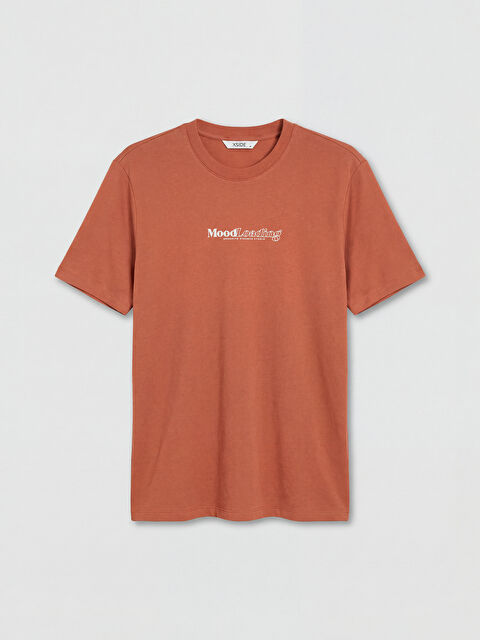 XSIDE Bisiklet Yaka Baskılı Erkek Tişört