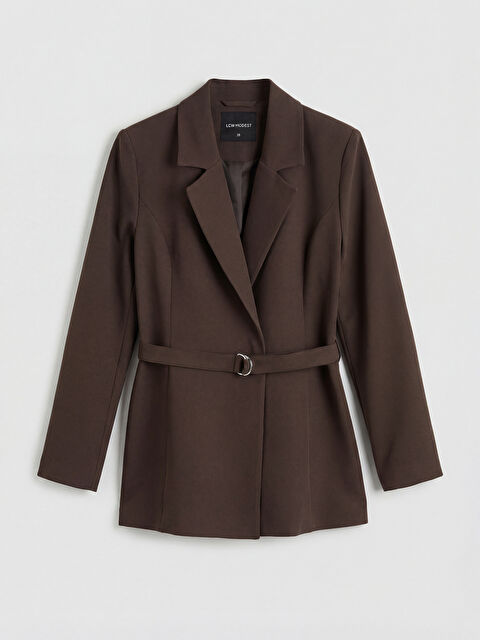 LCW Modest Beli Kemerli Kadın Blazer Ceket - S6E274Z8-DJ7