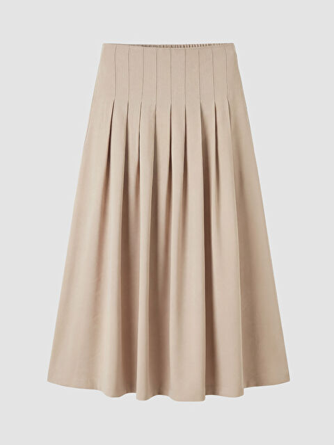 LCW Modest Modal Dokulu Pileli Etek